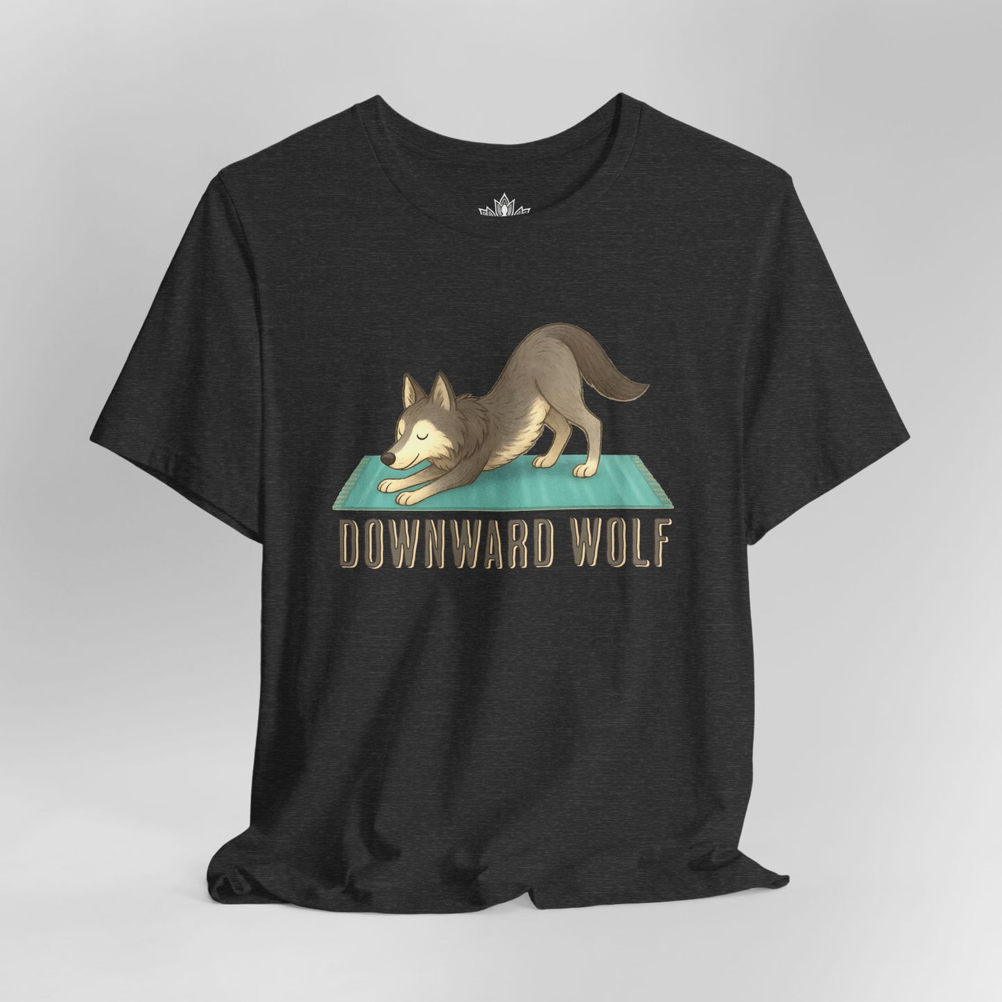 Downward Wolf – Funny Yoga Animal Tee