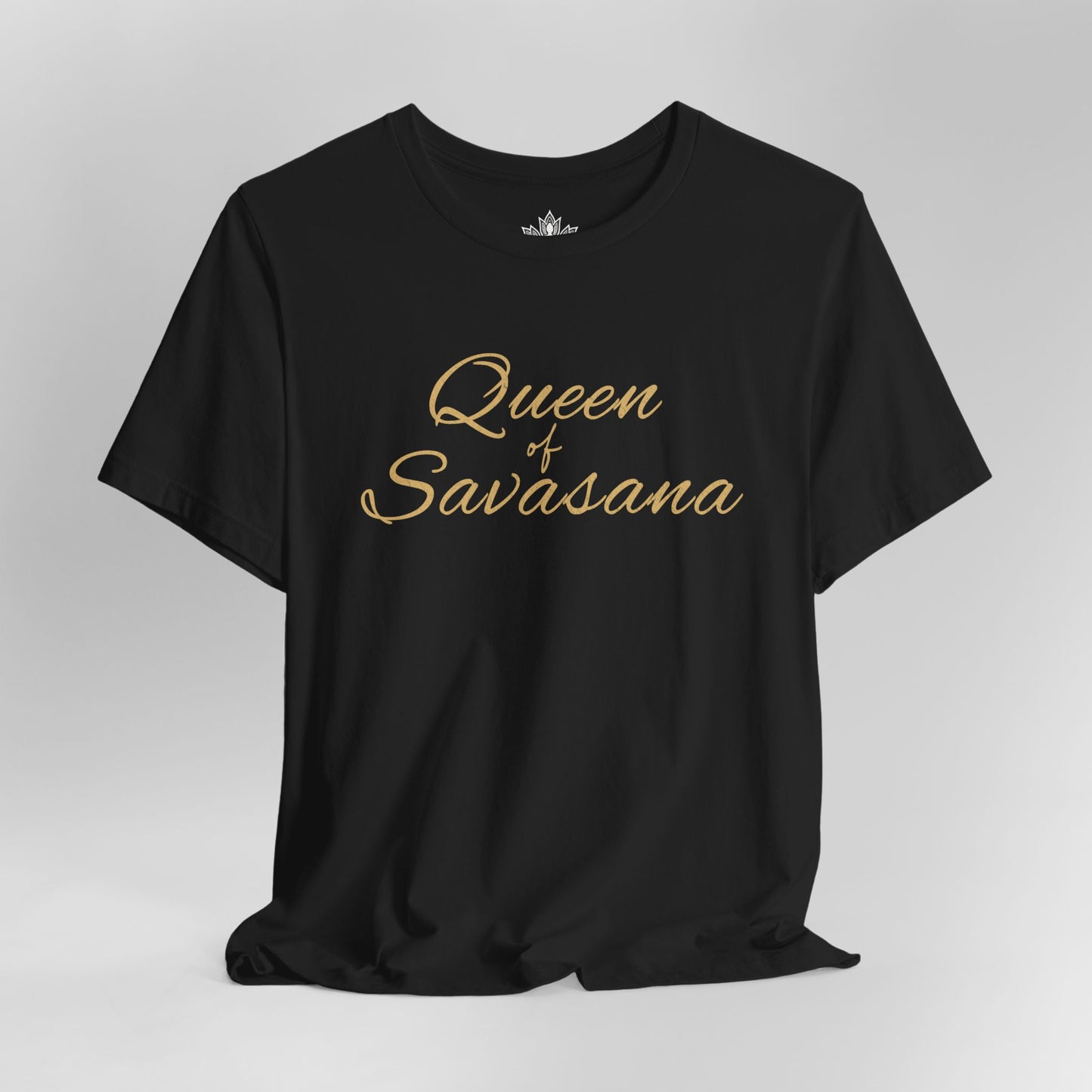 Queen of Savasana Luxe – Classic Yoga Minimalist Tee