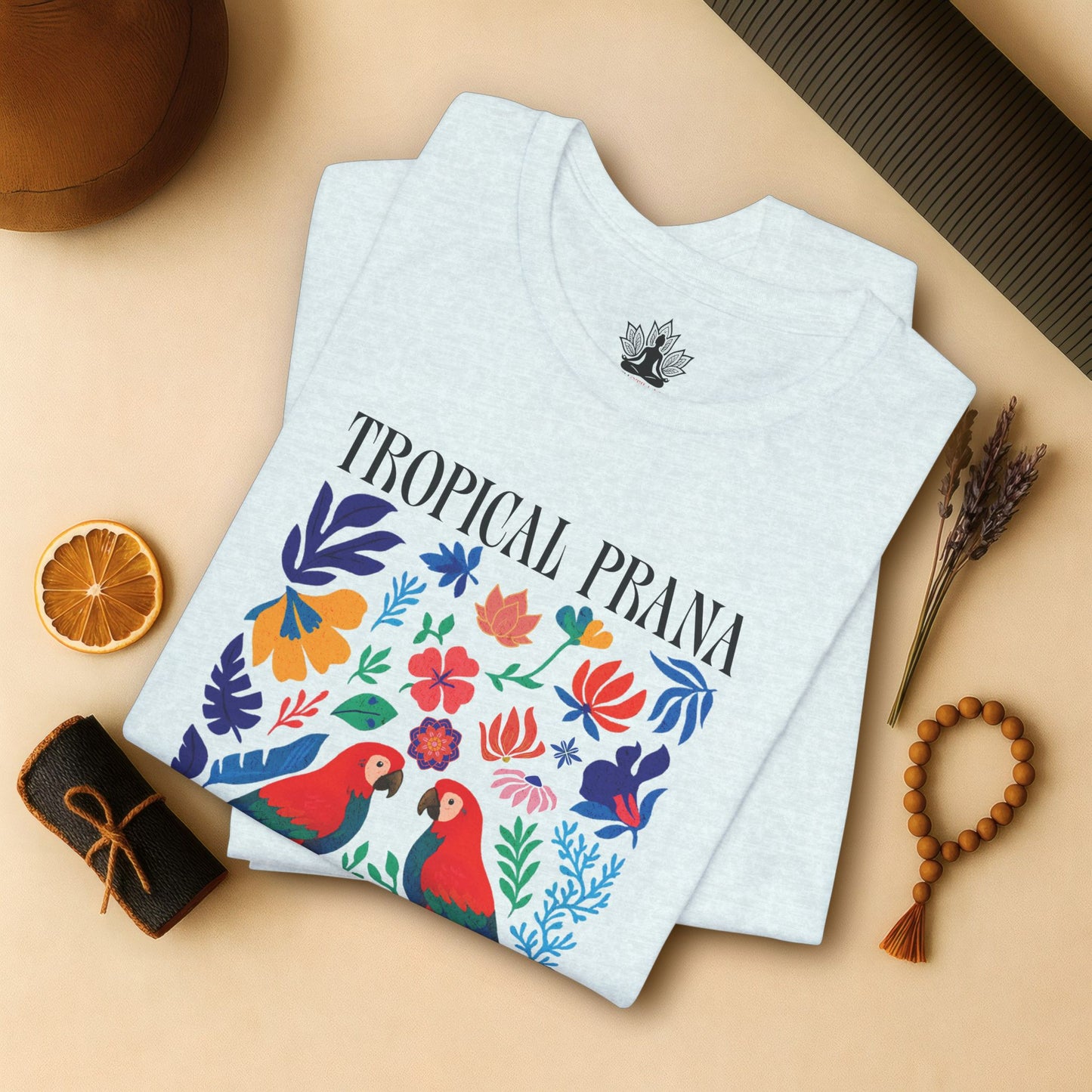 Tropical Prana – Colorful Yoga Tee