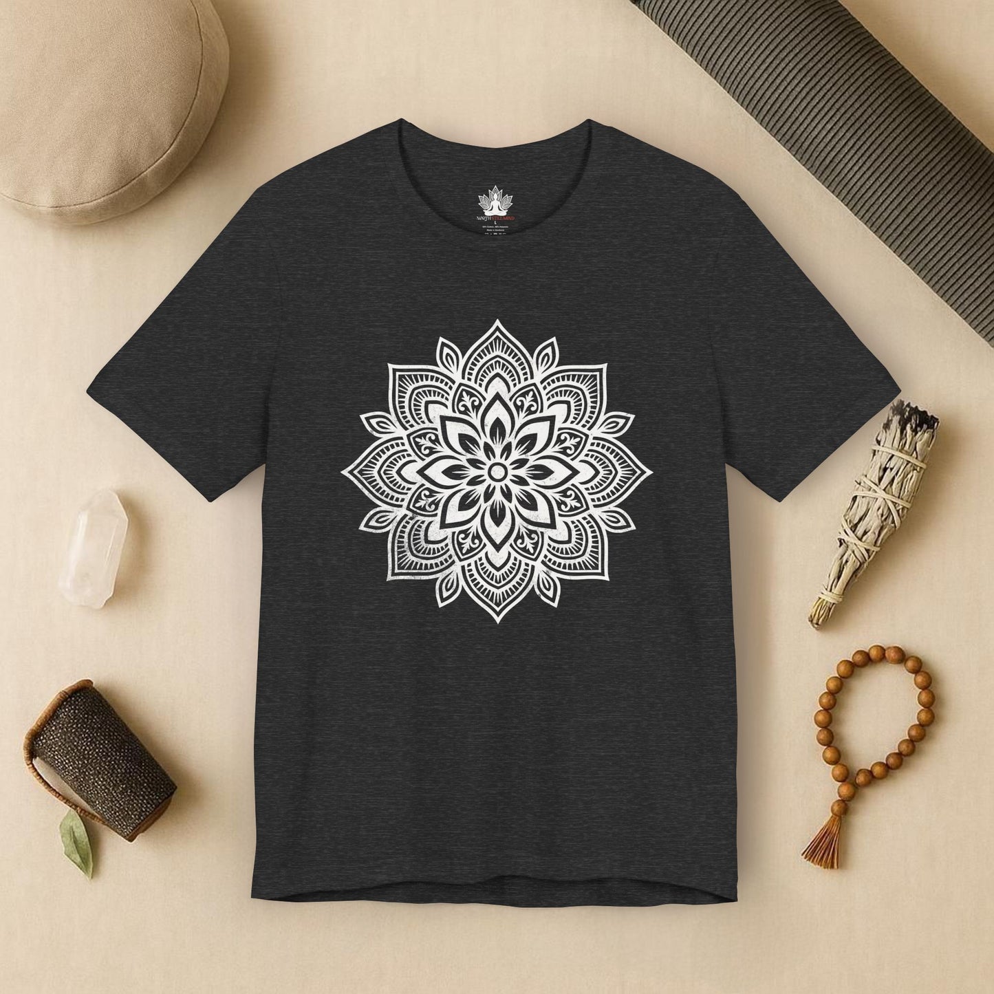 Spiritual Boho Mandala - Yoga Sacred Geometry Tee