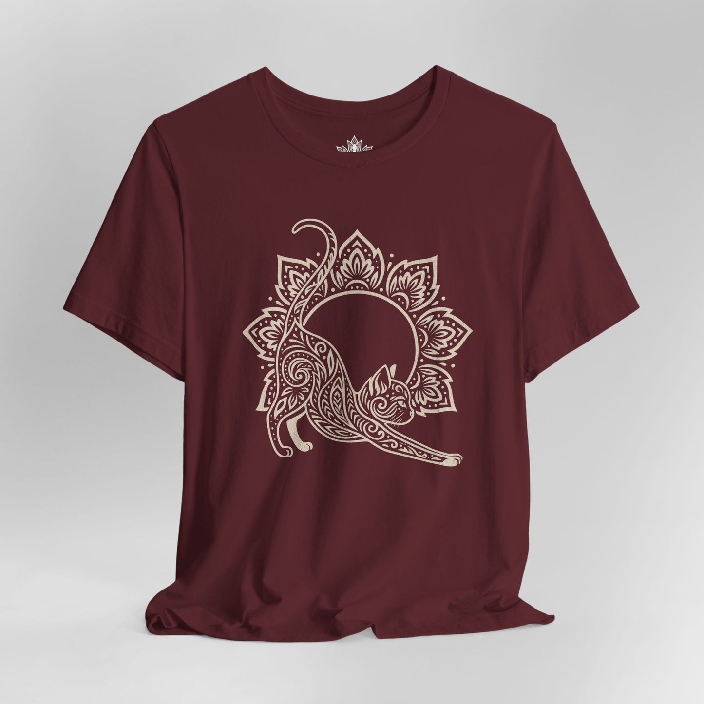 Cat & Mandala - Spiritual Boho Tee