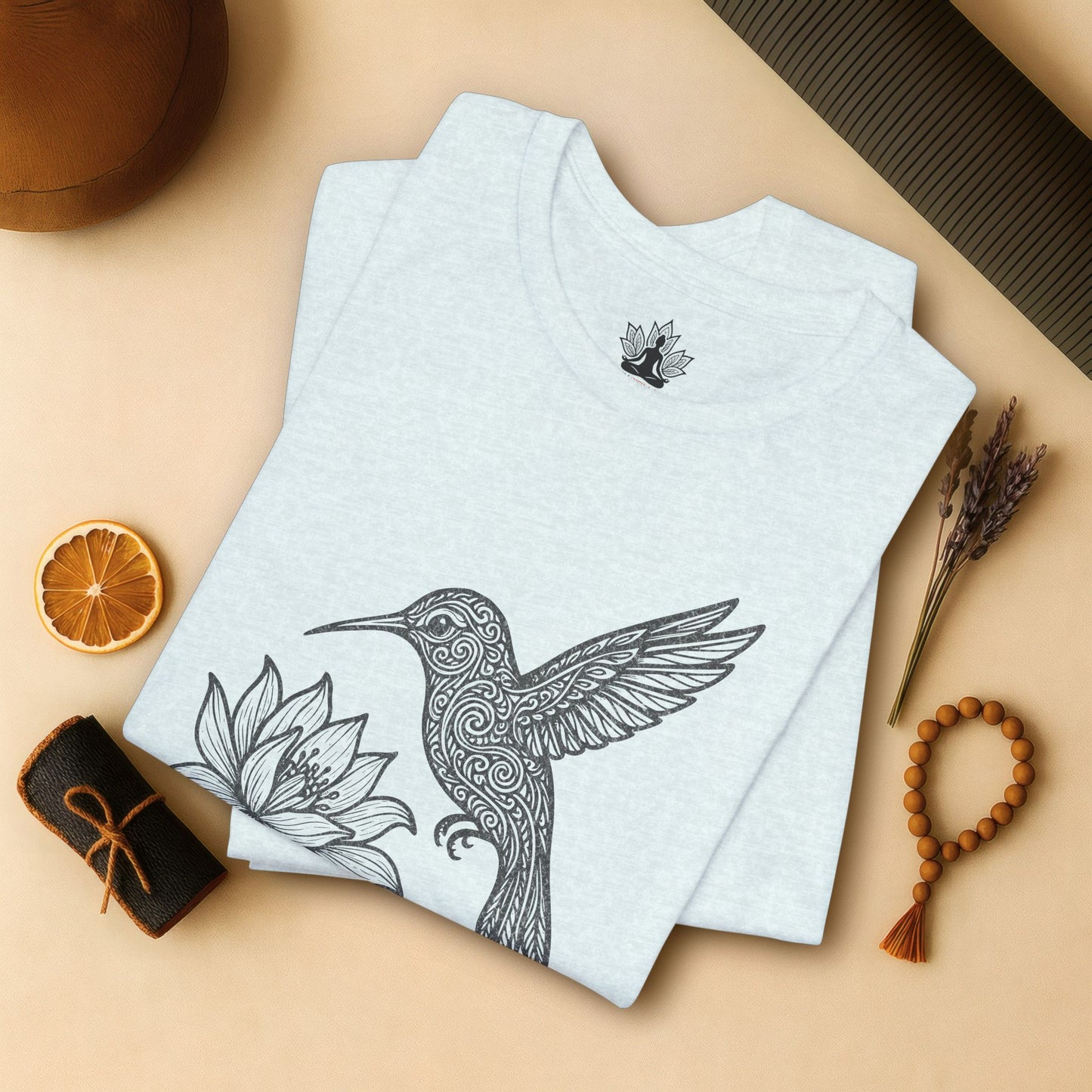 Hummingbird Lotus – Mandala Nature Tee