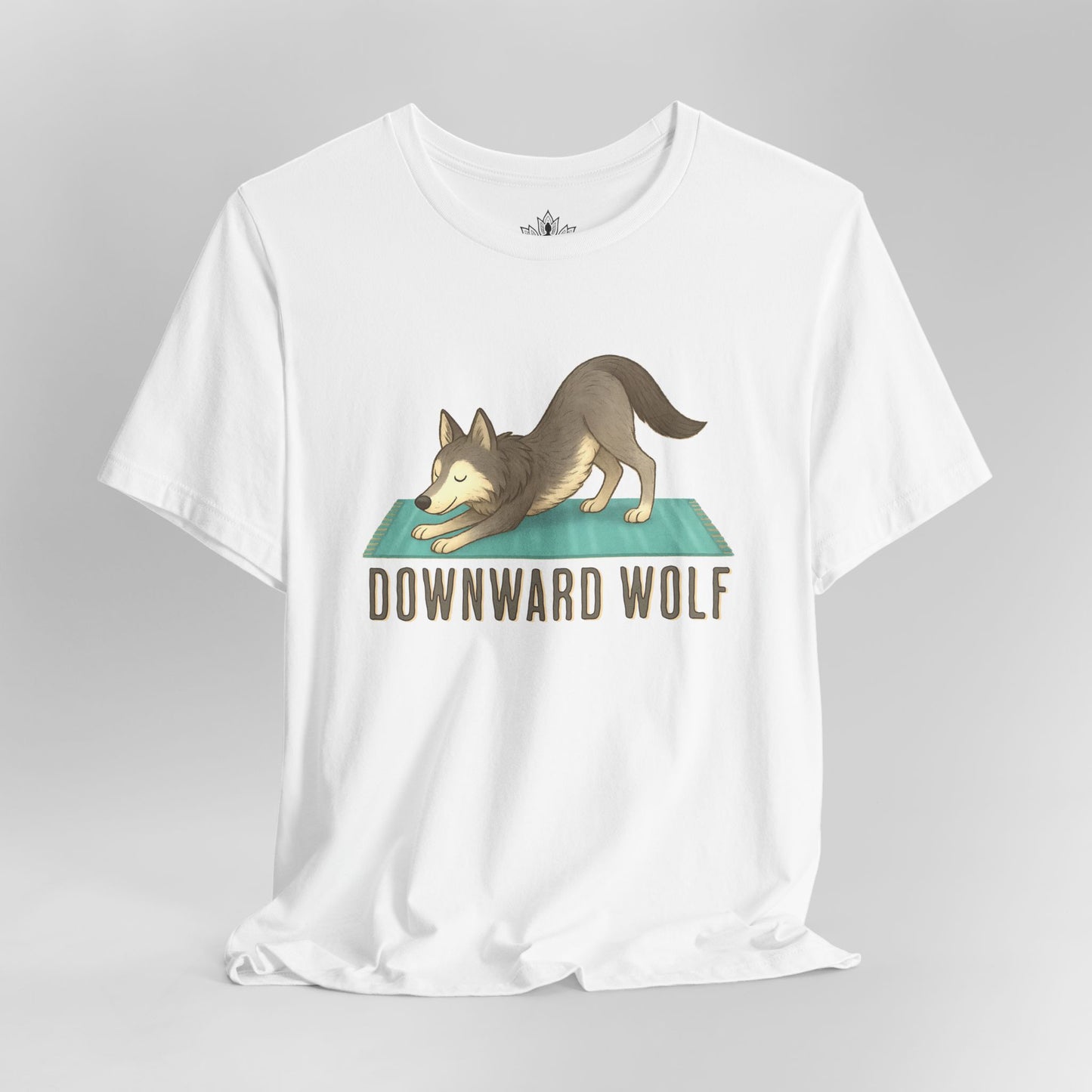 Downward Wolf – Funny Yoga Animal Tee