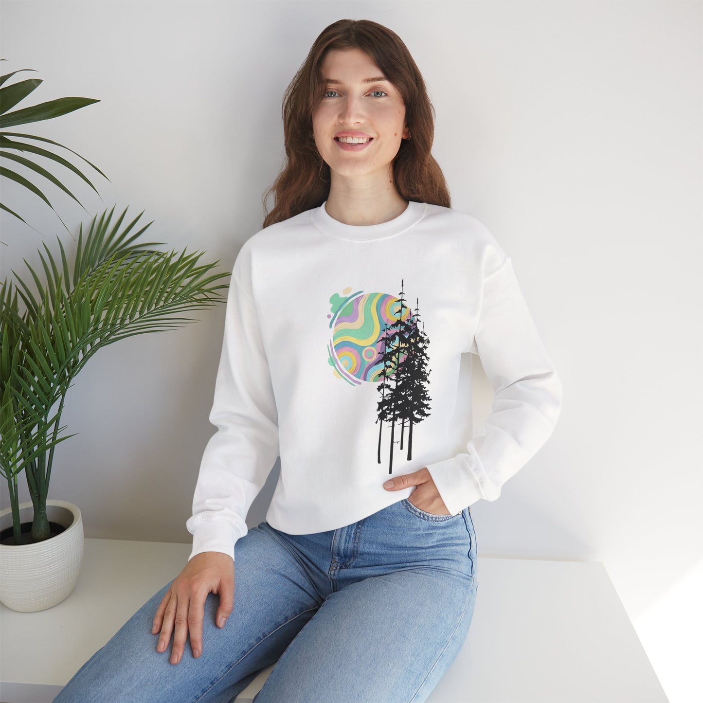 Summer Forest Moon Sweatshirt