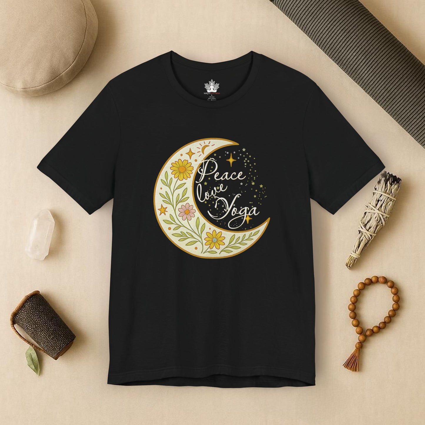 Moon Mandala – Peace Love Yoga Tee