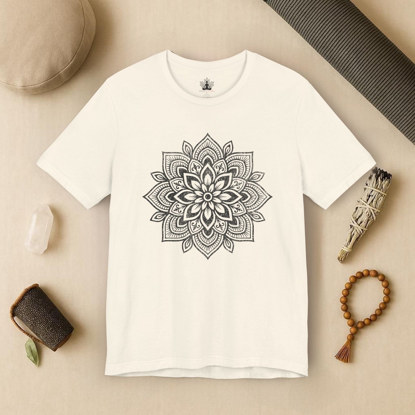 Spiritual Boho Mandala - Yoga Sacred Geometry Tee