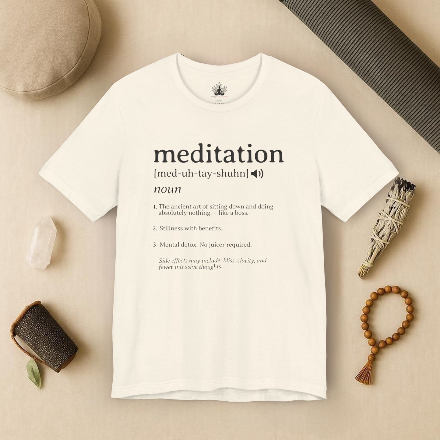 Meditation Definition – Funny Mindful Tee
