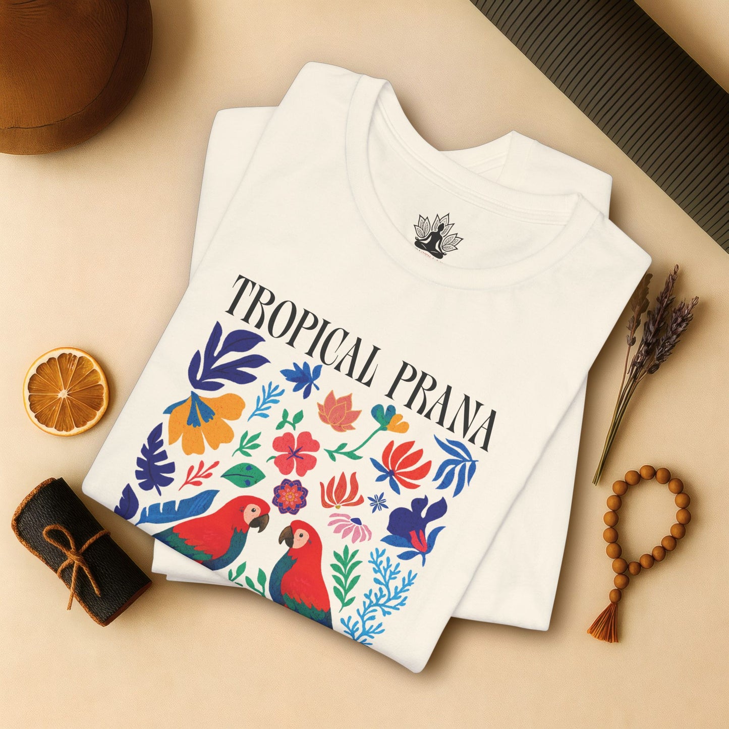 Tropical Prana – Colorful Yoga Tee