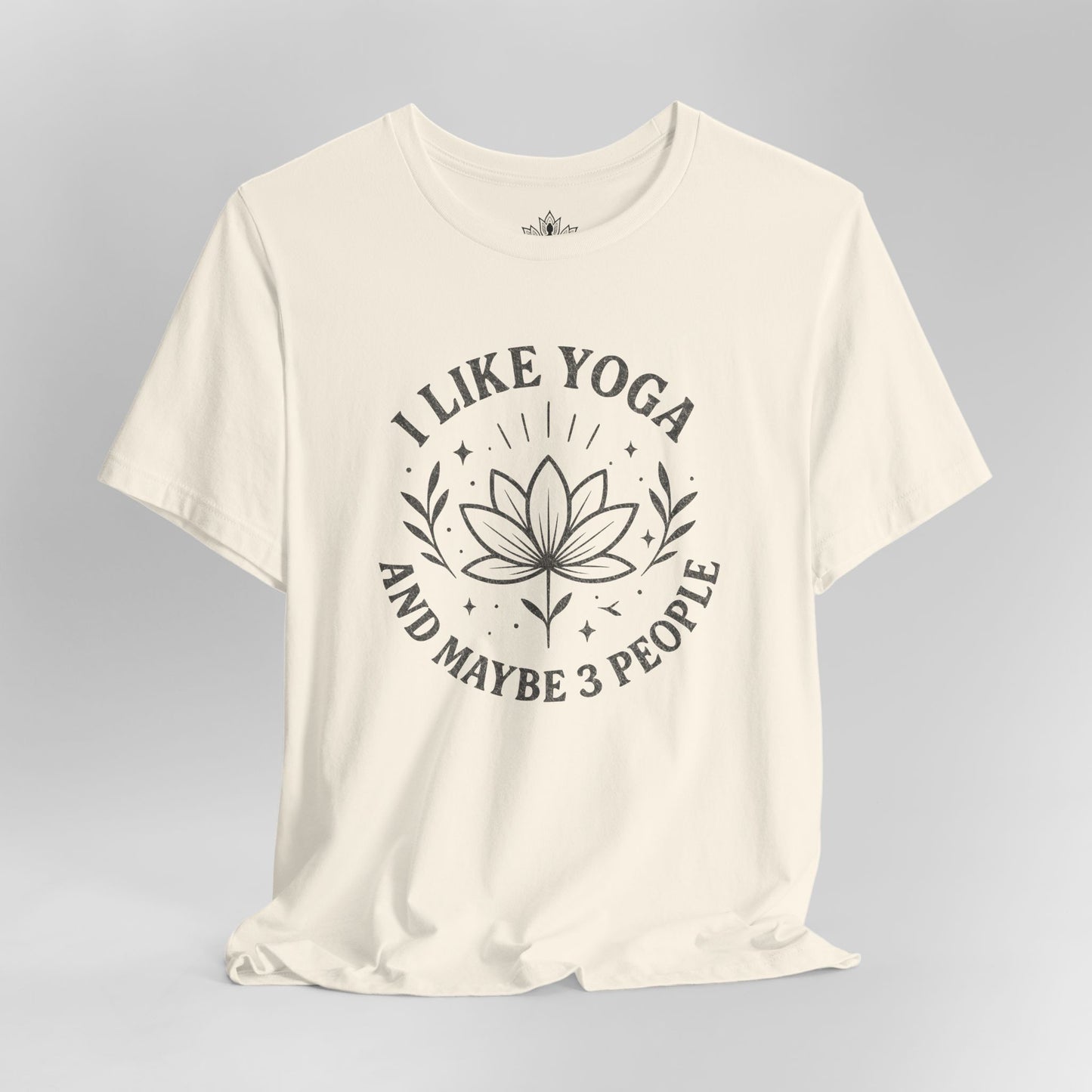 I Like Yoga & Maybe 3 People – Lotus Graphic Tee