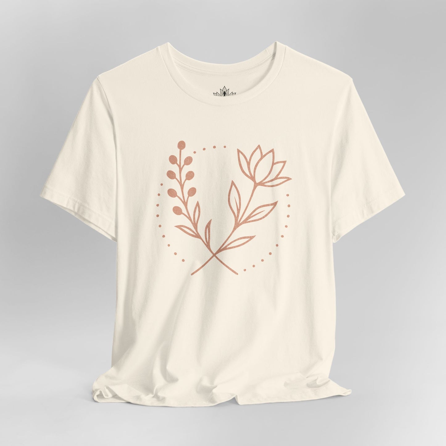 Bloom in Balance – Minimalist Yoga Tee