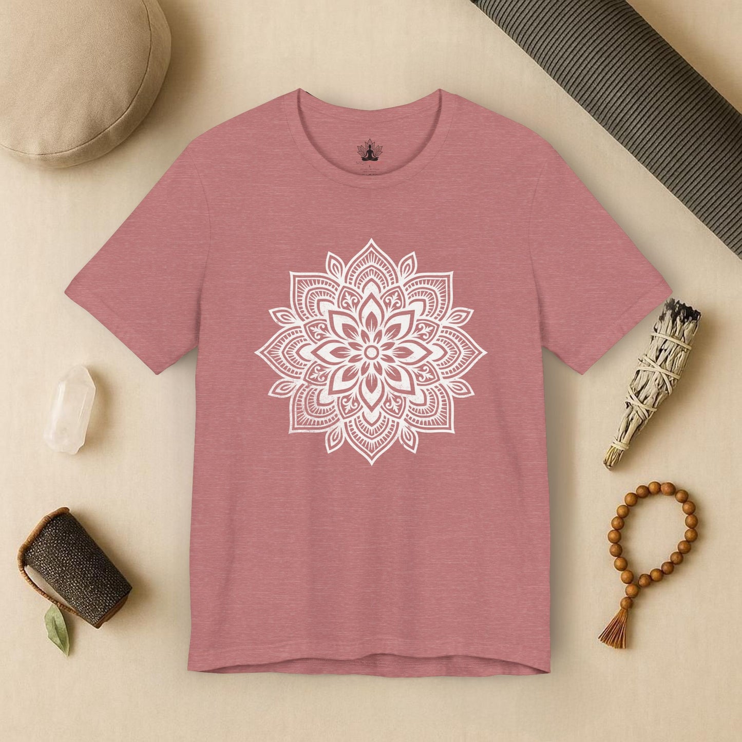 Spiritual Boho Mandala - Yoga Sacred Geometry Tee
