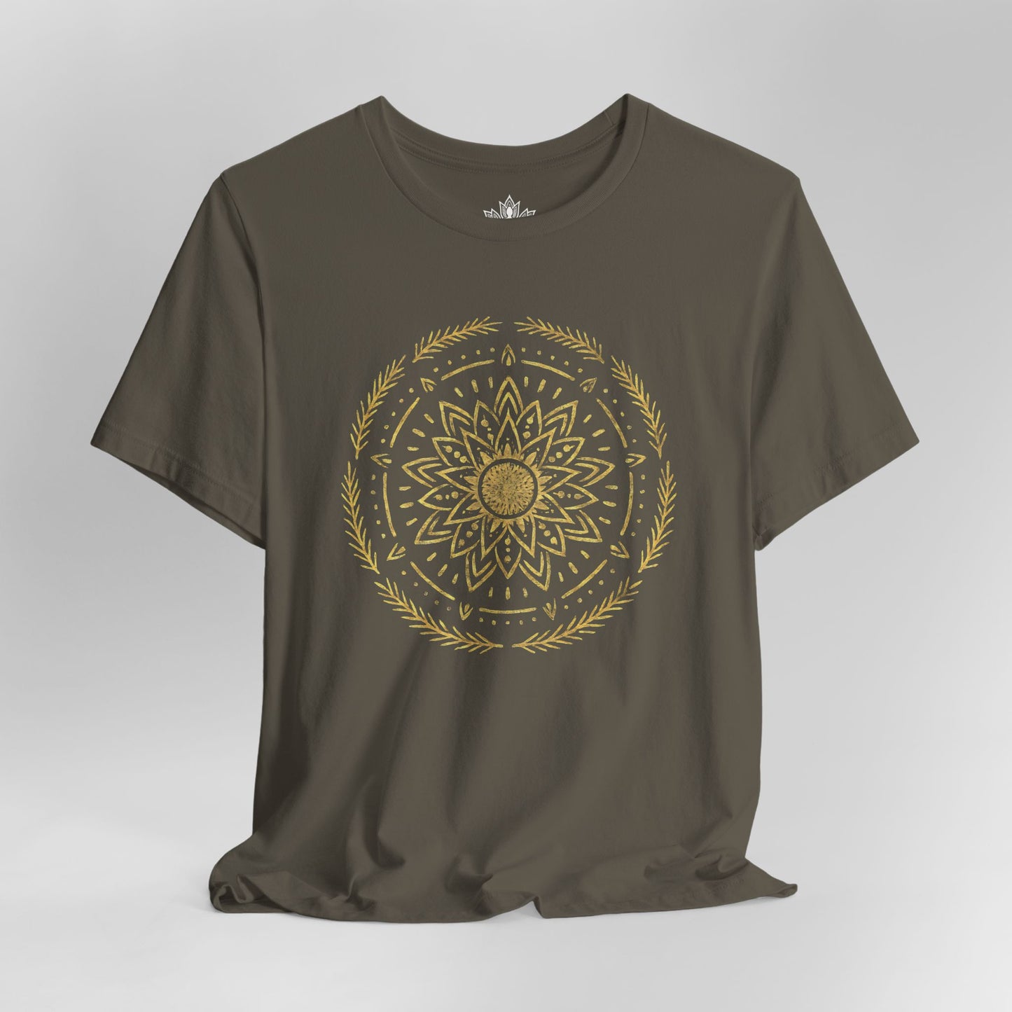 Golden Mandala – Sacred Balance Tee