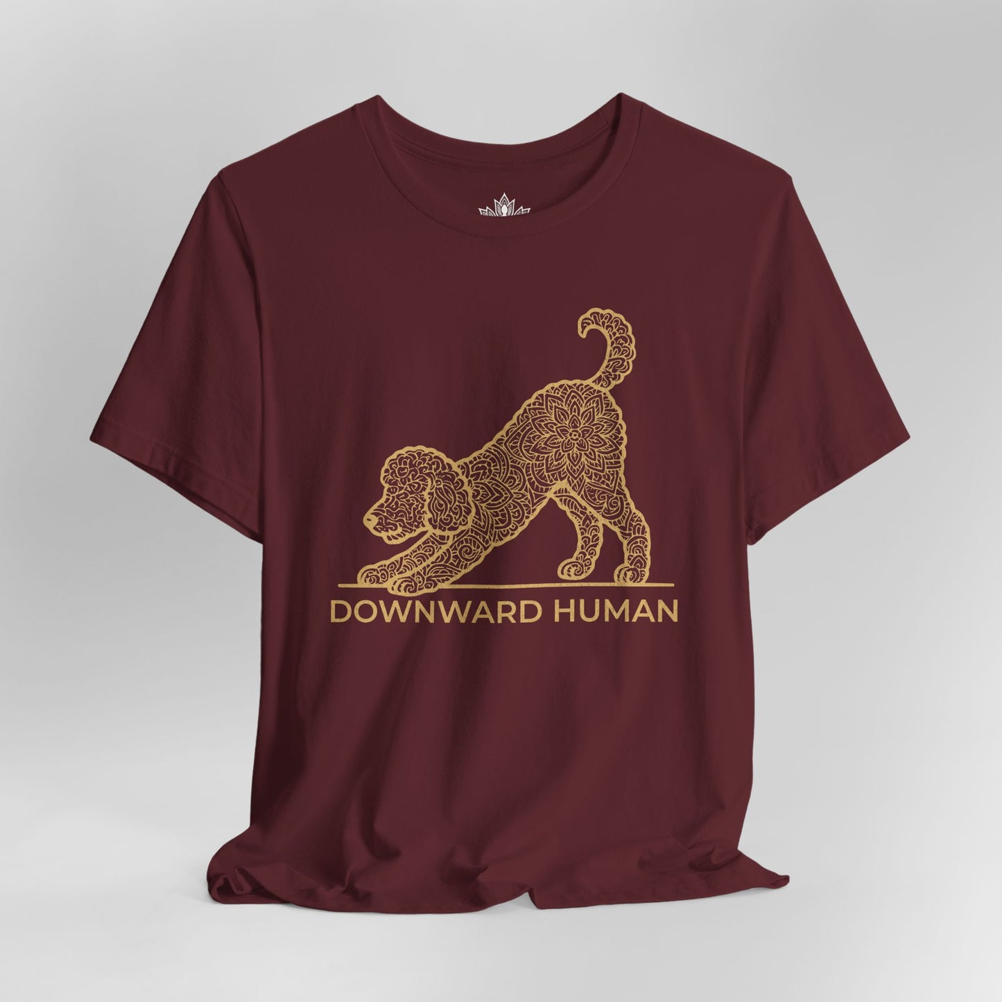 Downward Human – Mandala Labradoodle Dog Yoga Tee
