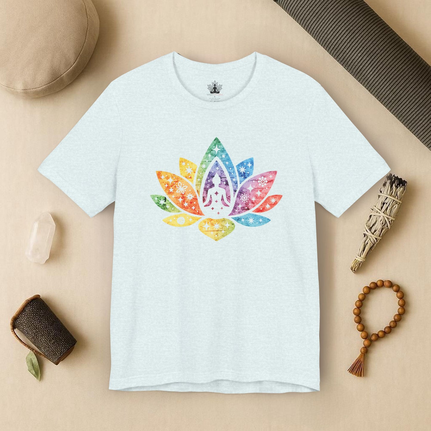 Lotus Pride – Cosmic Rainbow Tee