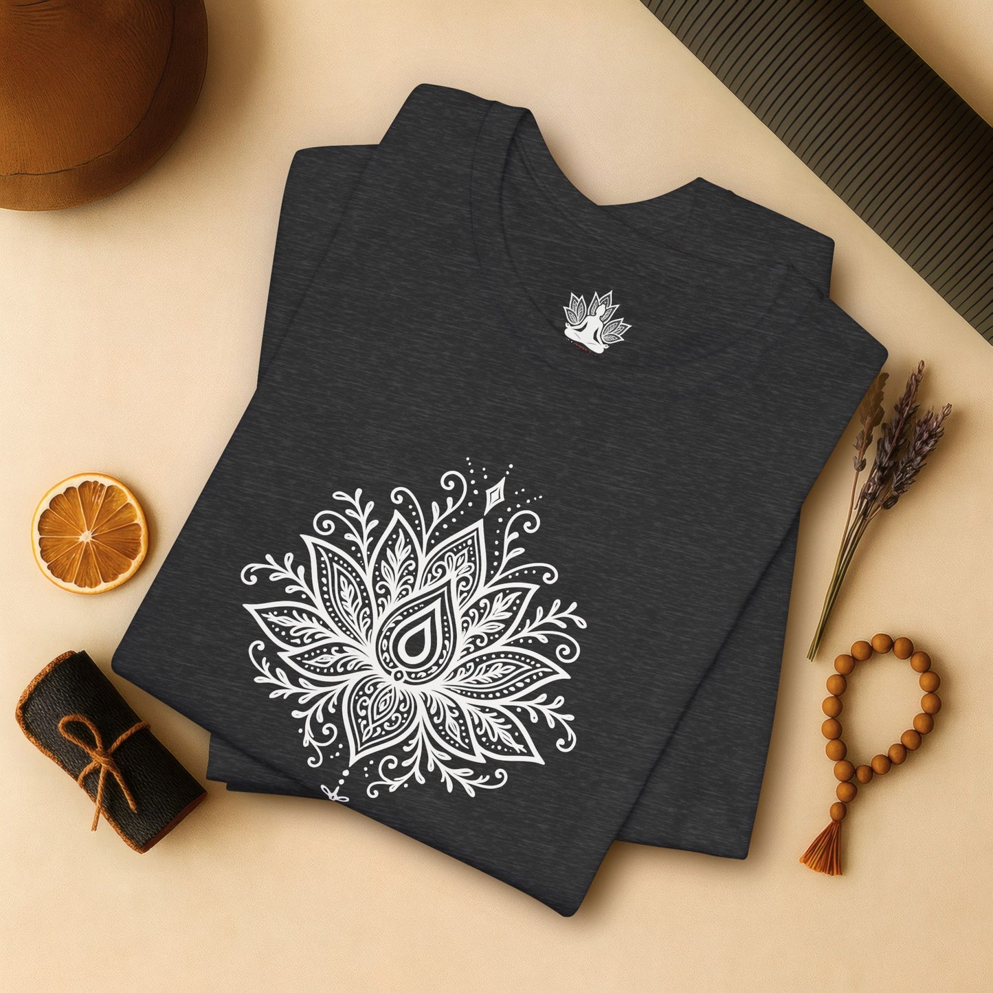 Breathe Lotus Mandala - Mindful Yoga Tee