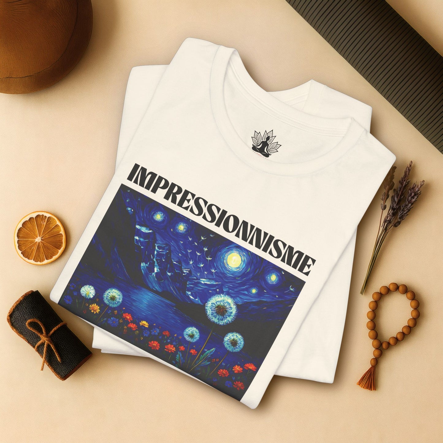 Lake Louise Moon & Mountains – Van Gogh Inspired Tee