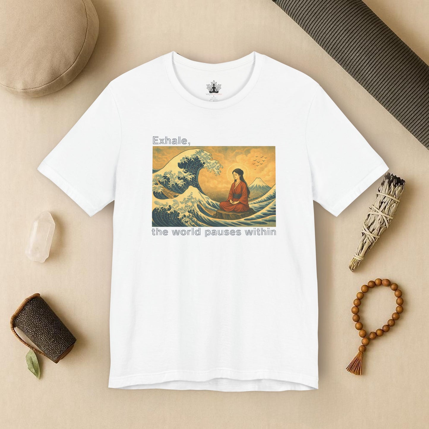 Exhale – Mindful Japanese Wave Tee