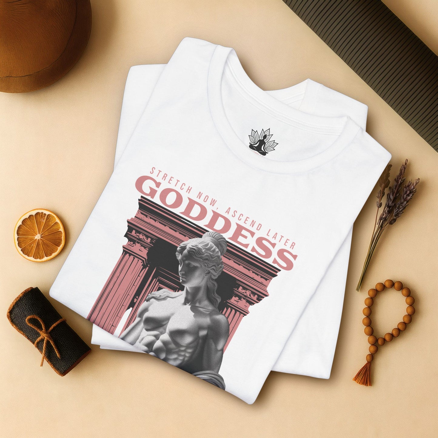 Greek Yoga Goddess – Stretch & Ascend Tee