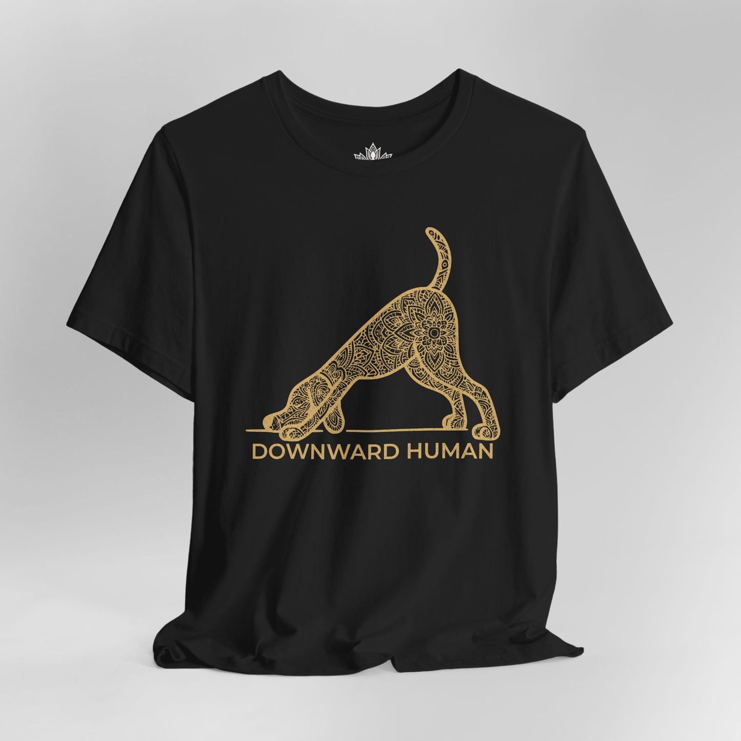 Downward Human – Mandala Dog Yoga Tee