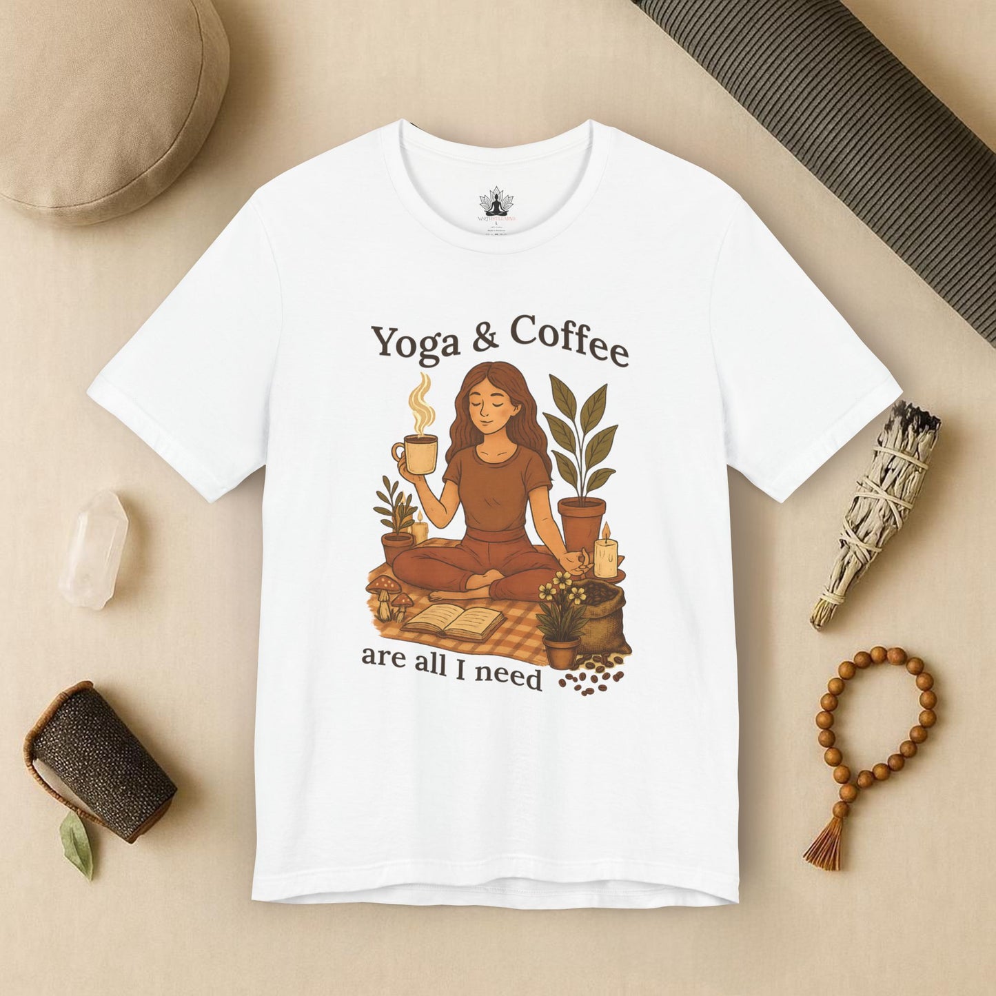Yoga & Coffee – Cozy Morning Tee