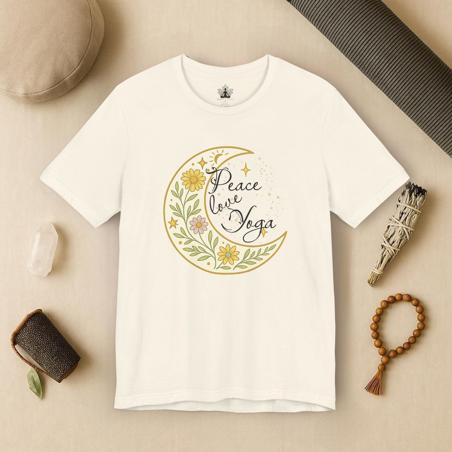 Moon Mandala – Peace Love Yoga Tee