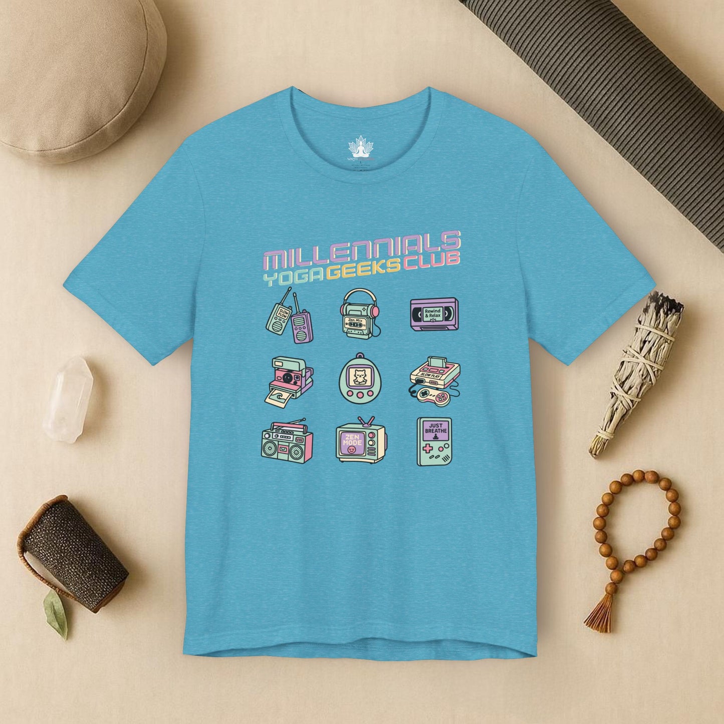 Yoga Geeks – Retro Millennials Tee