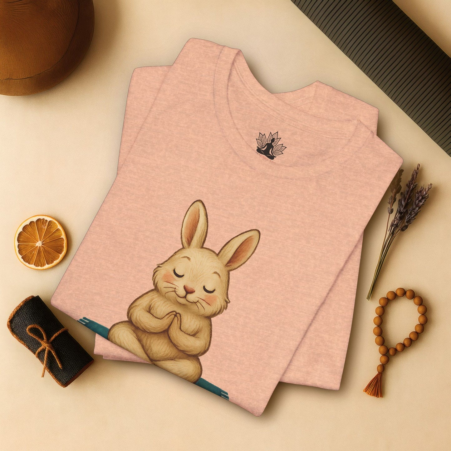 Meditating Bunny – Peaceful Namaste Tee