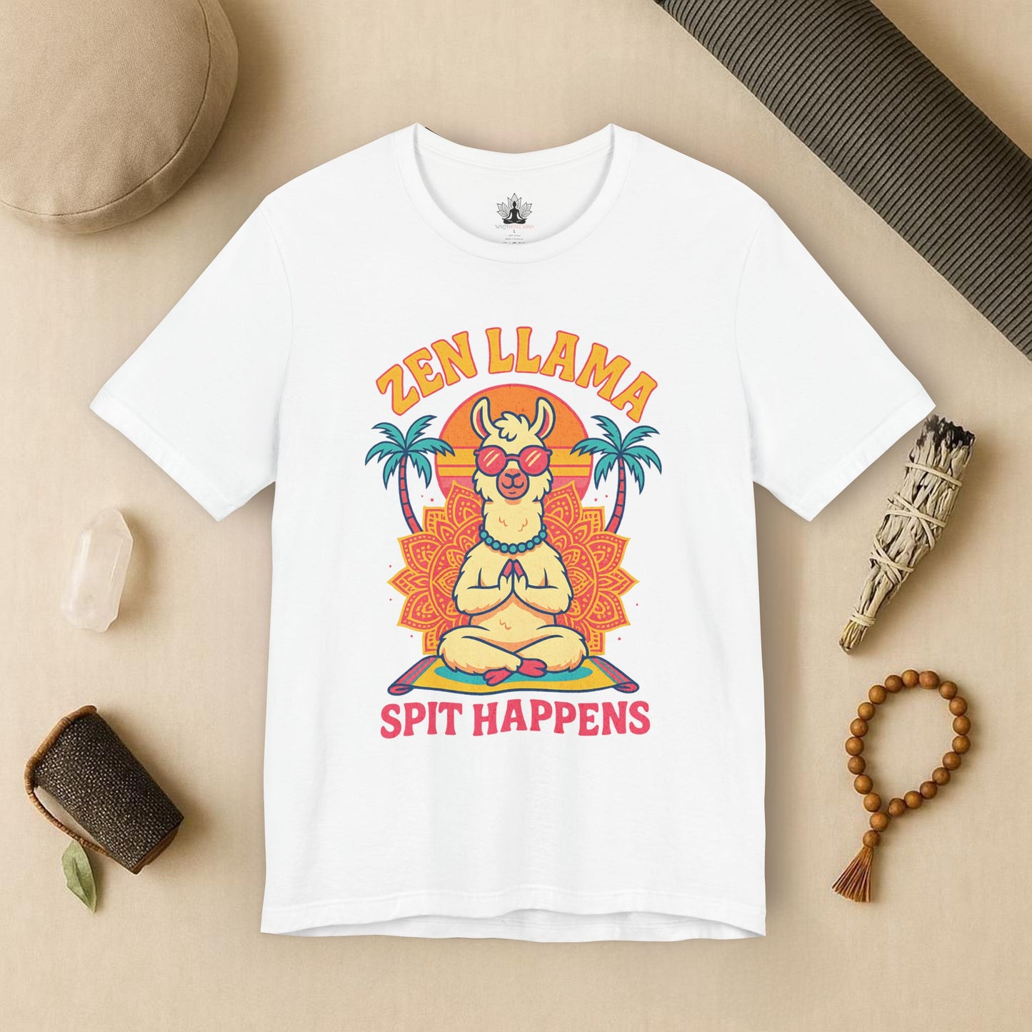 A Zen Llama – Spit Happens Tee