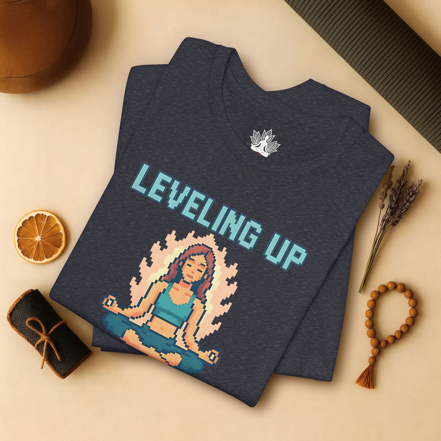 Leveling Up IRL – Pixel Yoga Tee