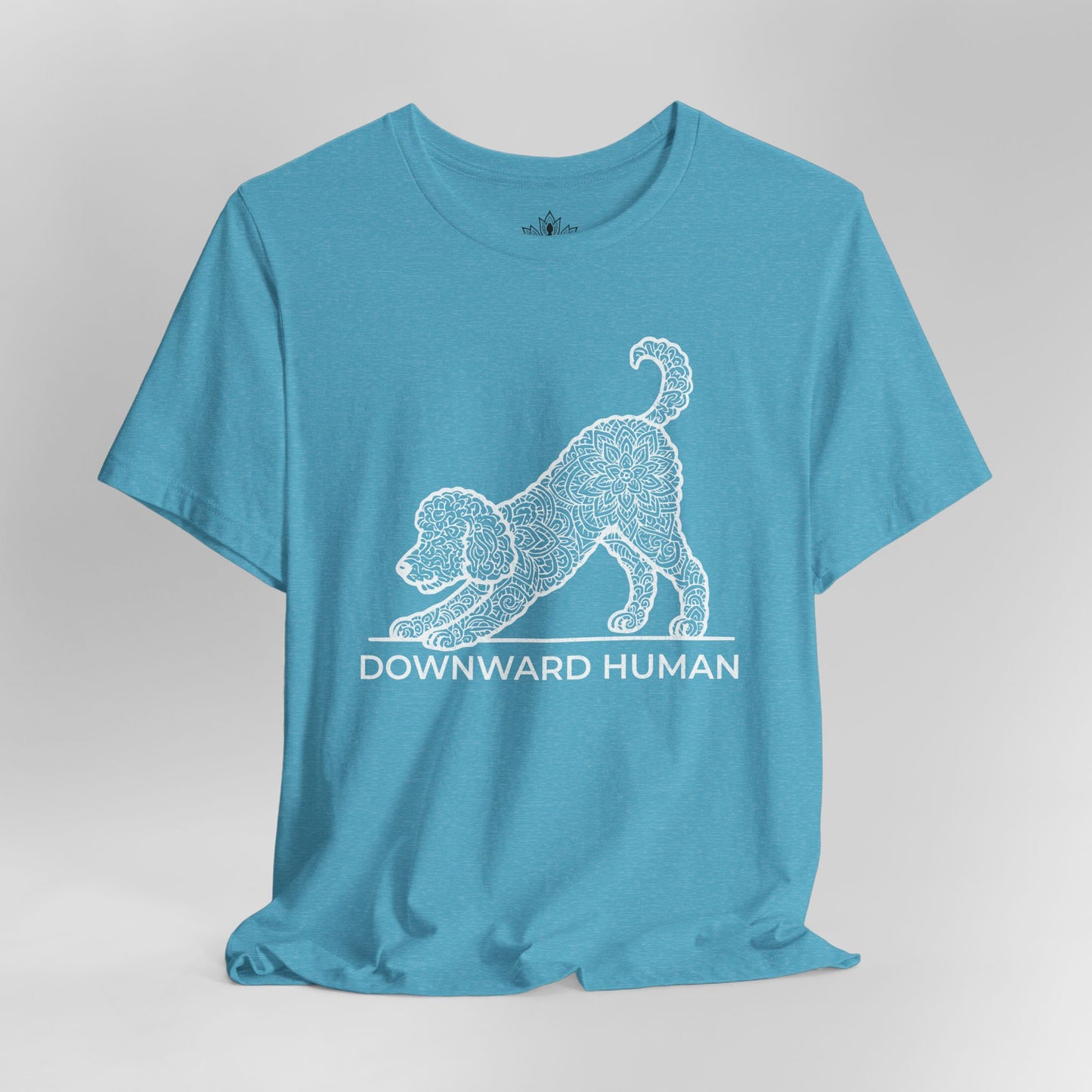 Downward Human – Mandala Labradoodle Dog Yoga Tee