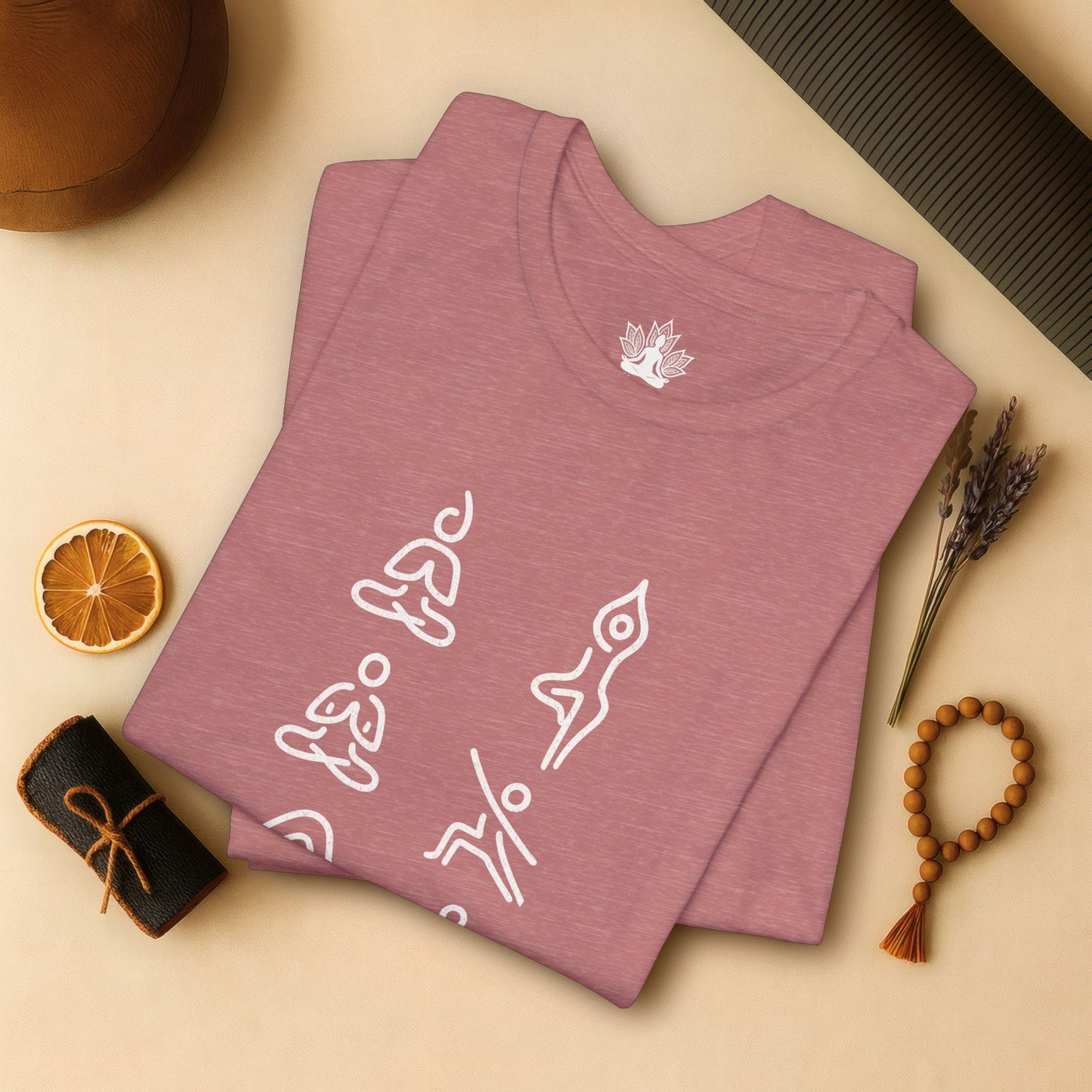 Minimalist Yoga Poses Tee – Mindful Line Art