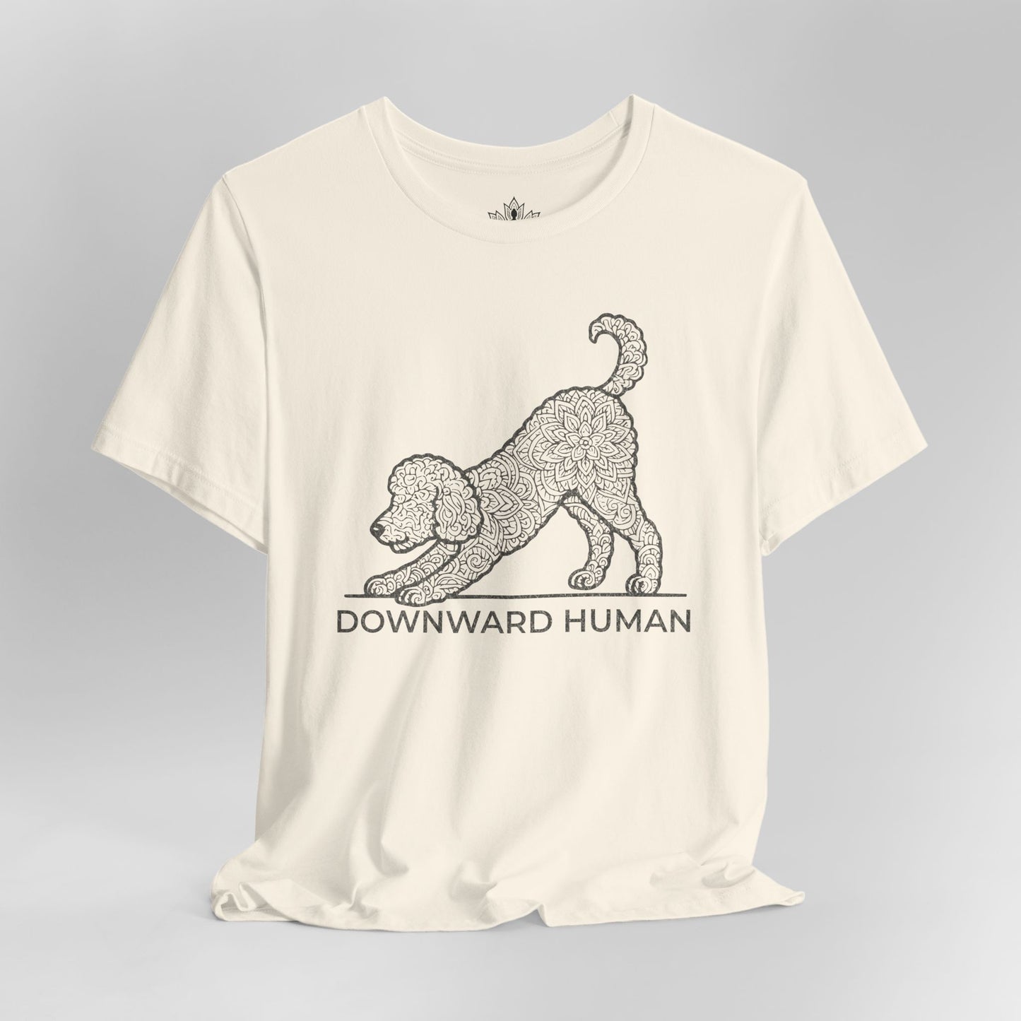 Downward Human – Mandala Labradoodle Dog Yoga Tee