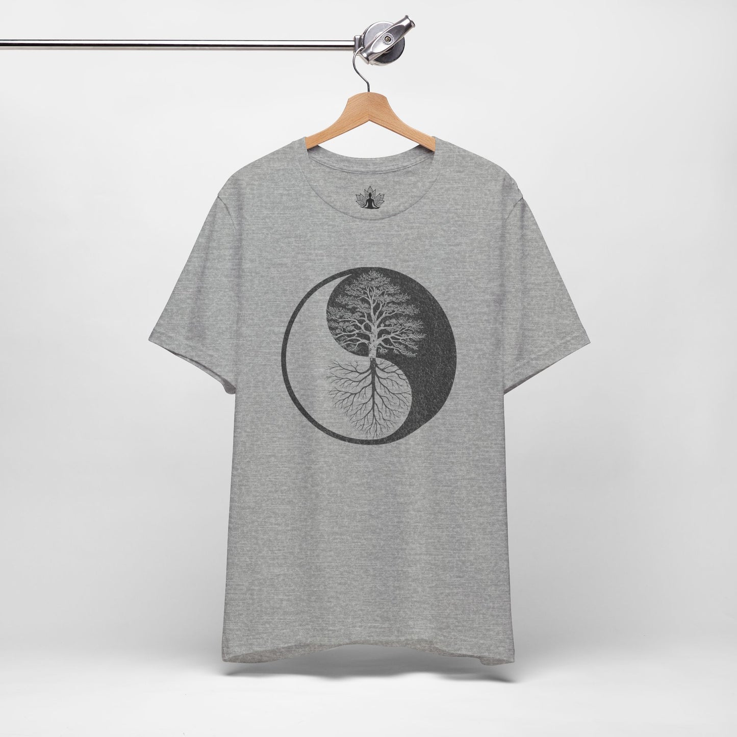 Yin Yang Tree of Balance - Spiritual Nature Men Yoga Tee