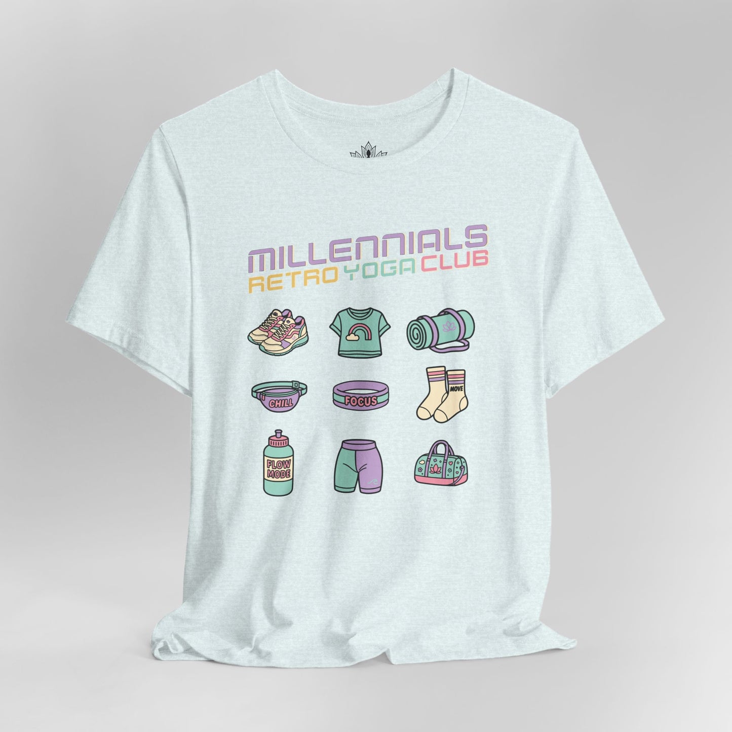 Millennials Club – Retro Yoga Essentials Tee
