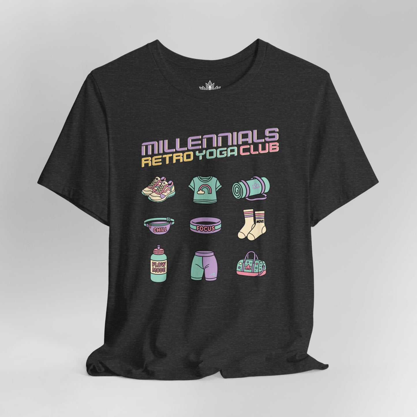 Millennials Club – Retro Yoga Essentials Tee