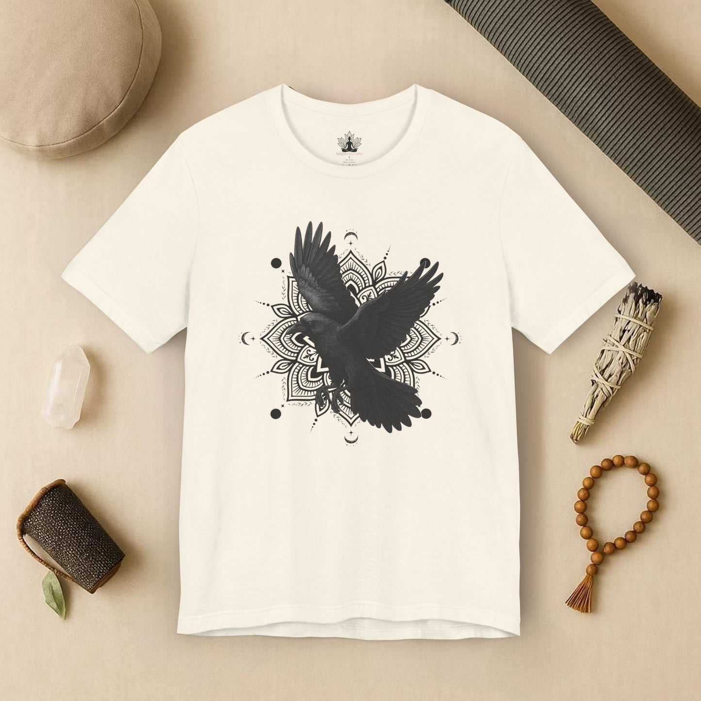 Mystic Raven – Mandala Moon Flight Tee