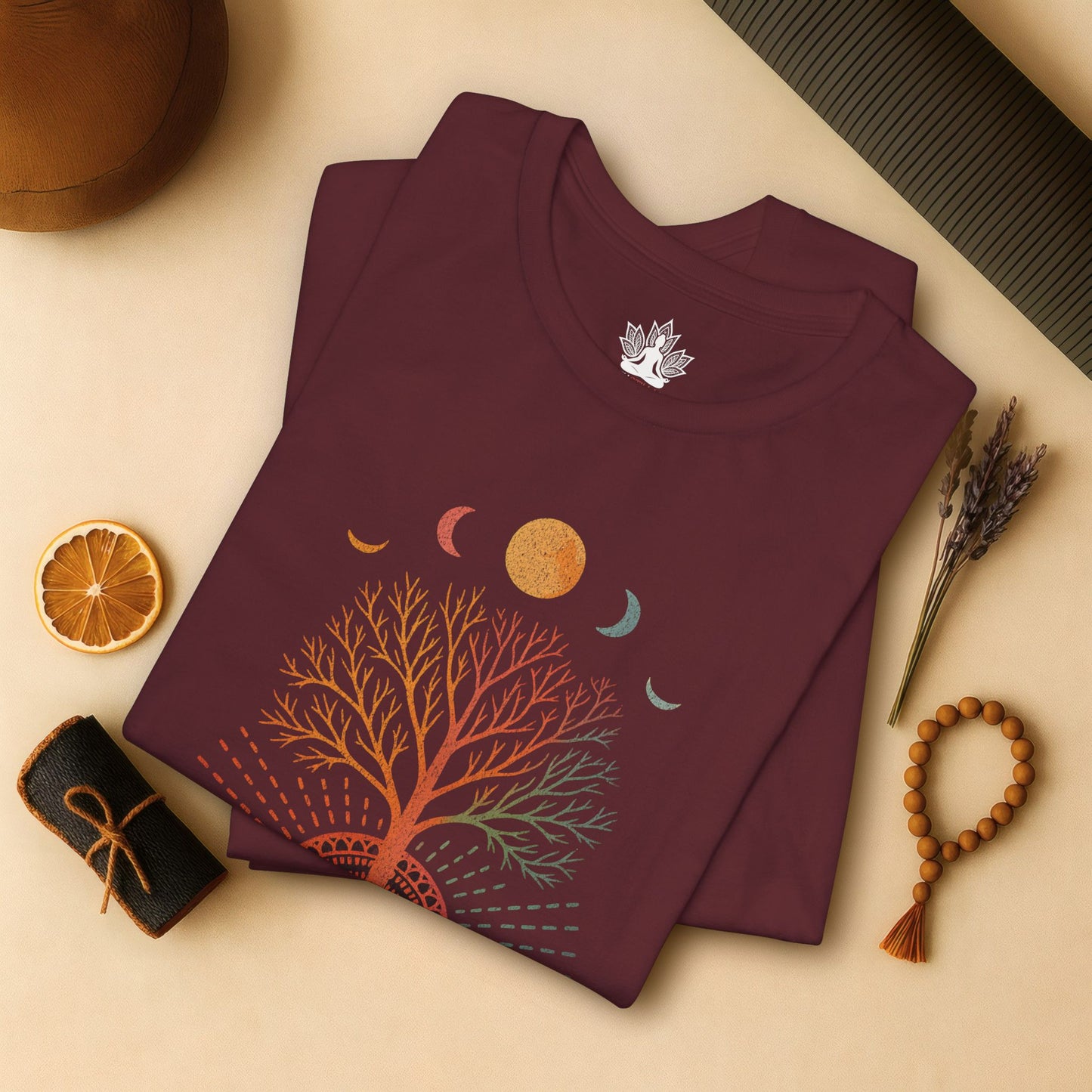 Mystic Roots Rising - Lunar Mandala Tee