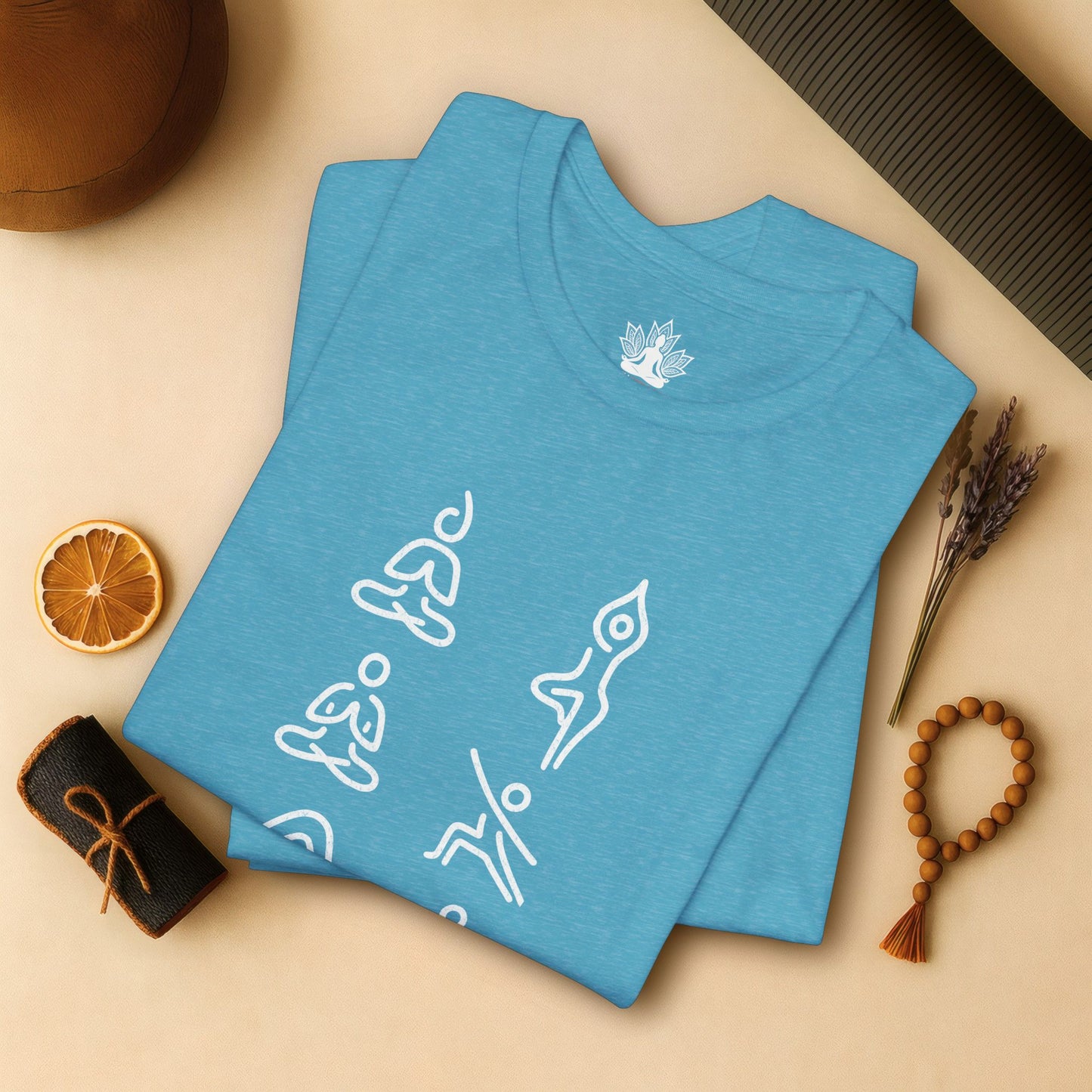 Minimalist Yoga Poses Tee – Mindful Line Art
