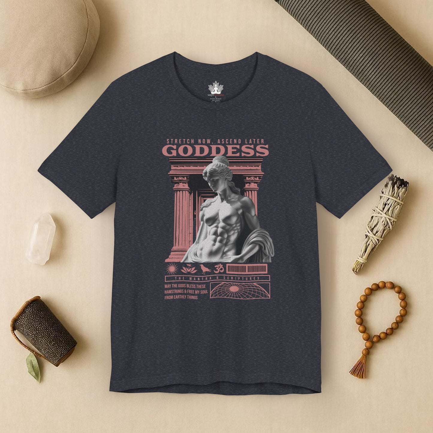 Greek Yoga Goddess – Stretch & Ascend Tee