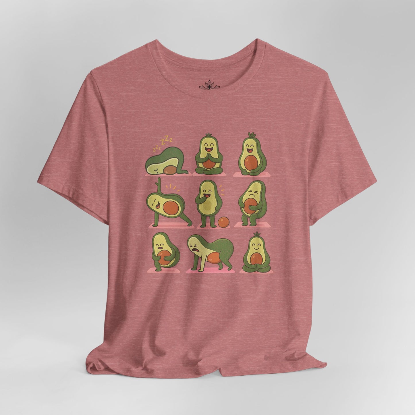 Avocado Yoga Poses - Funny Wellness Tee
