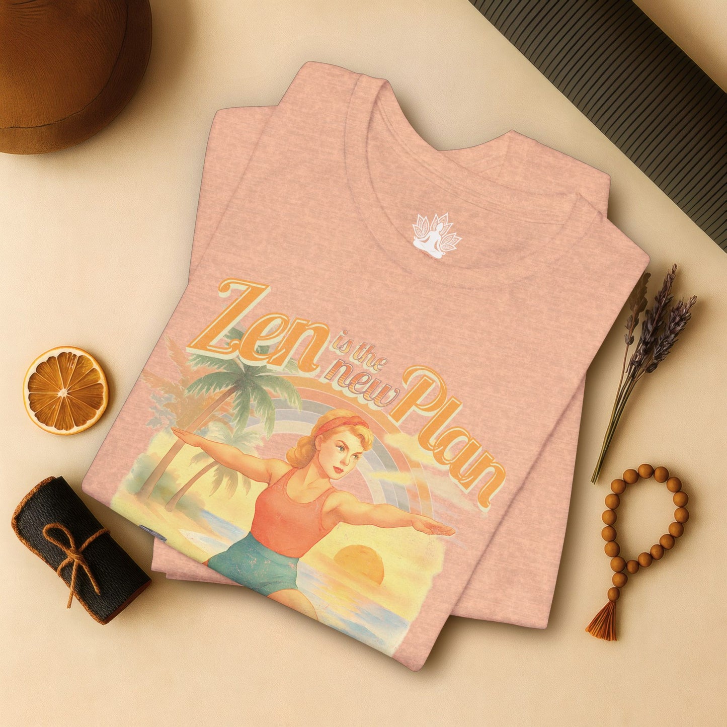 Zen is the New Plan – Retro Yoga Tee