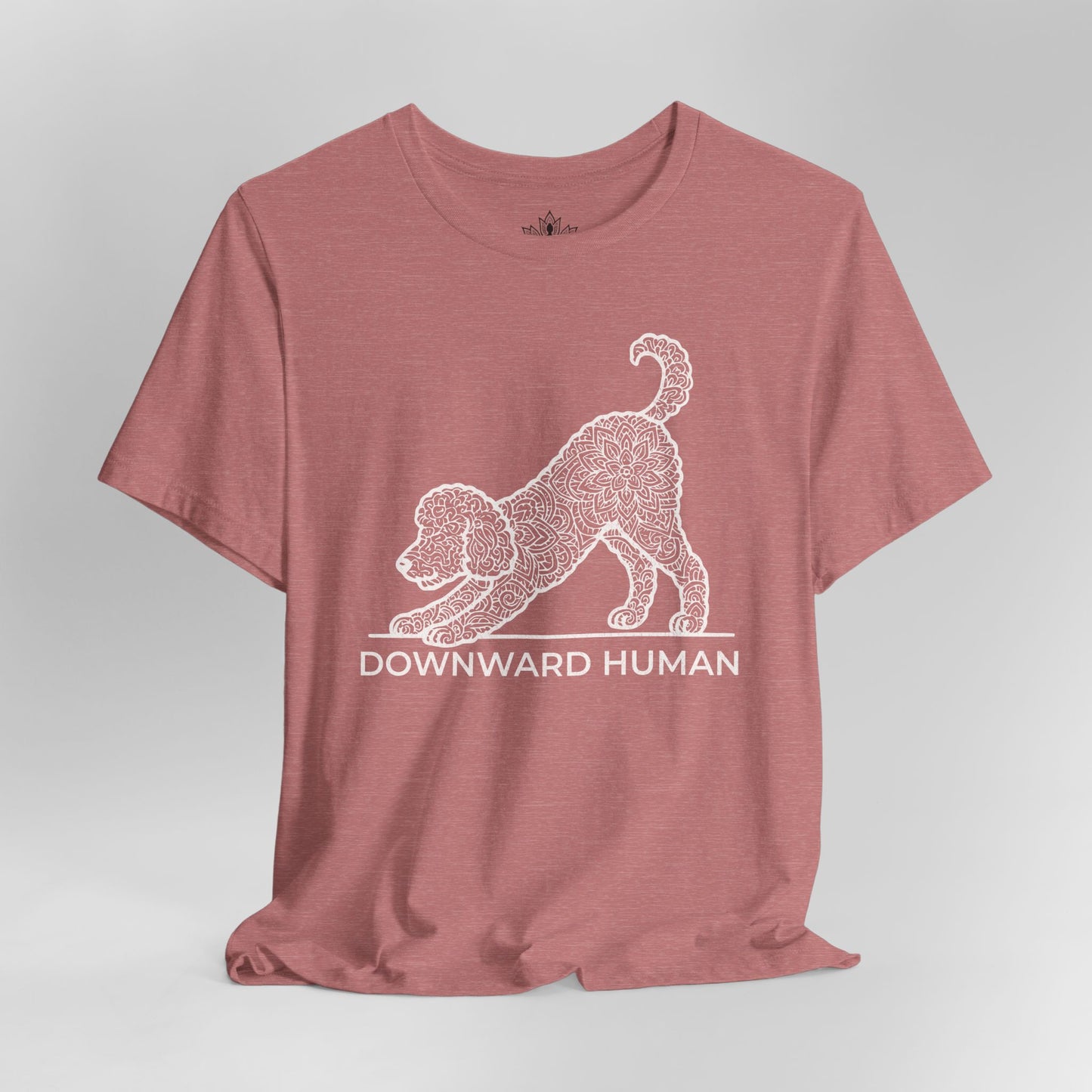 Downward Human – Mandala Labradoodle Dog Yoga Tee