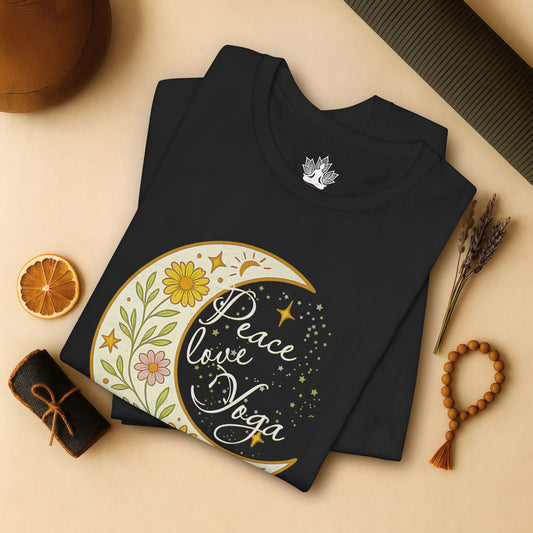 Moon Mandala – Peace Love Yoga Tee
