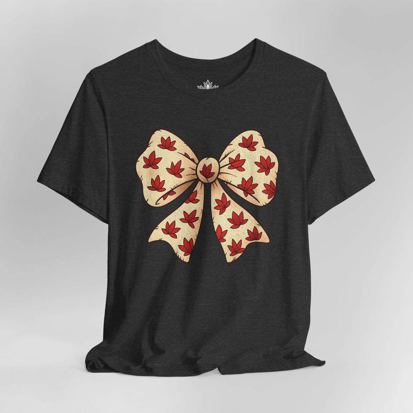 Lotus Cartoon Bow – Cozy Coquette Tee