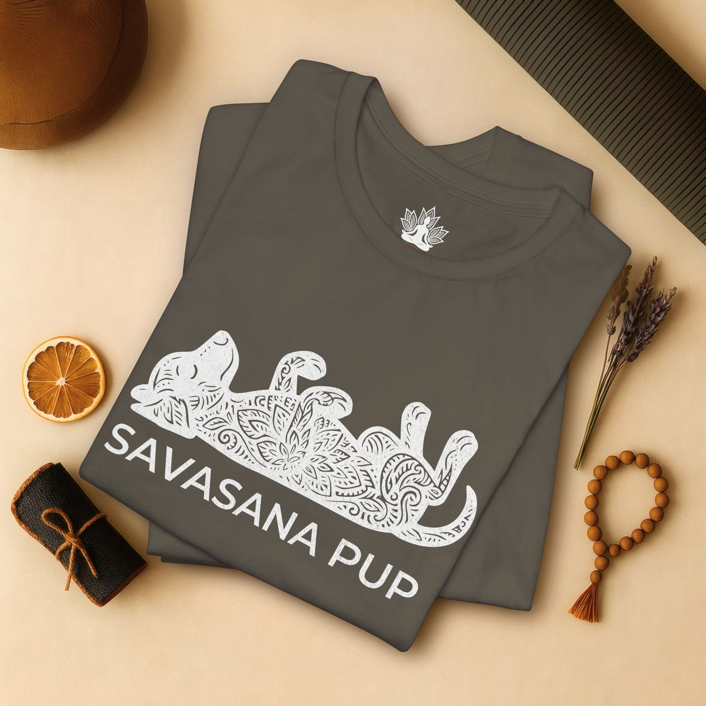 Chill Mandala Dog - Savasana Pup Tee