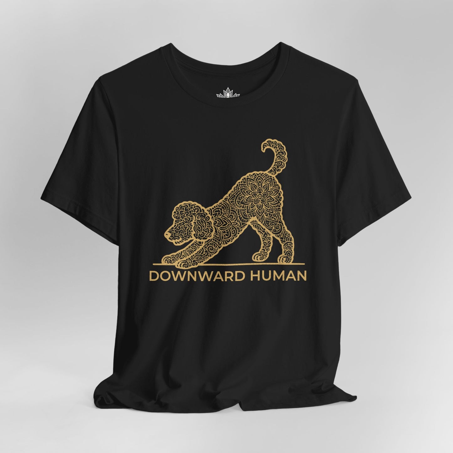 Downward Human – Mandala Labradoodle Dog Yoga Tee