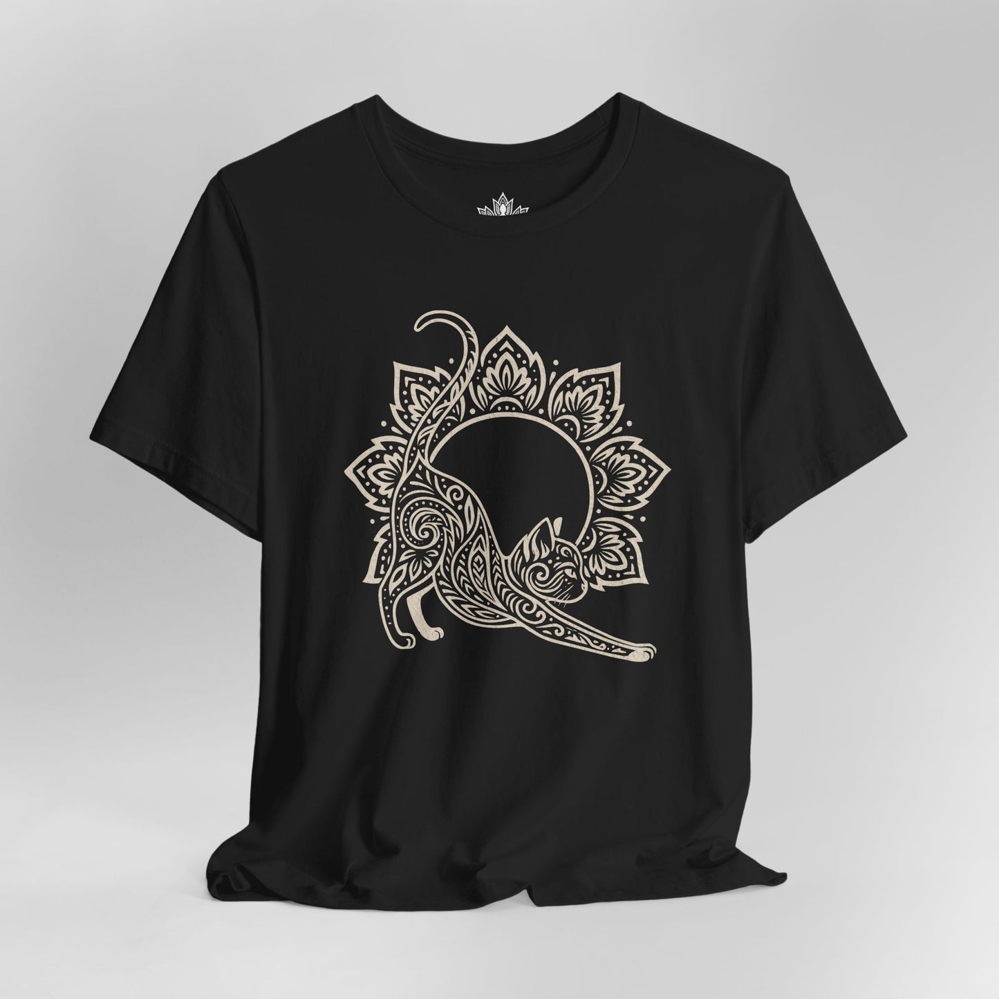 Cat & Mandala - Spiritual Boho Tee