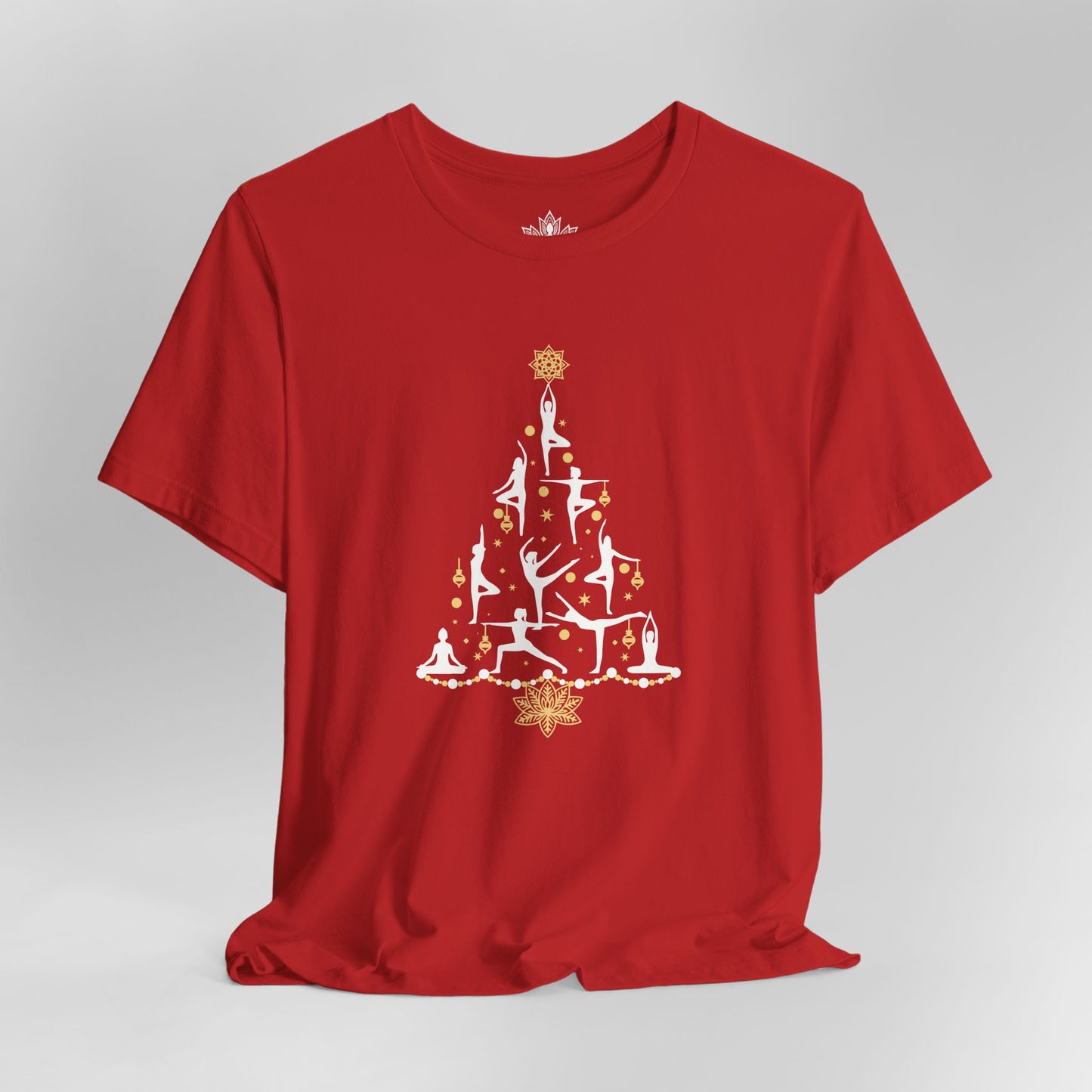 Yoga Poses Christmas Tree – Mindful Holiday Tee