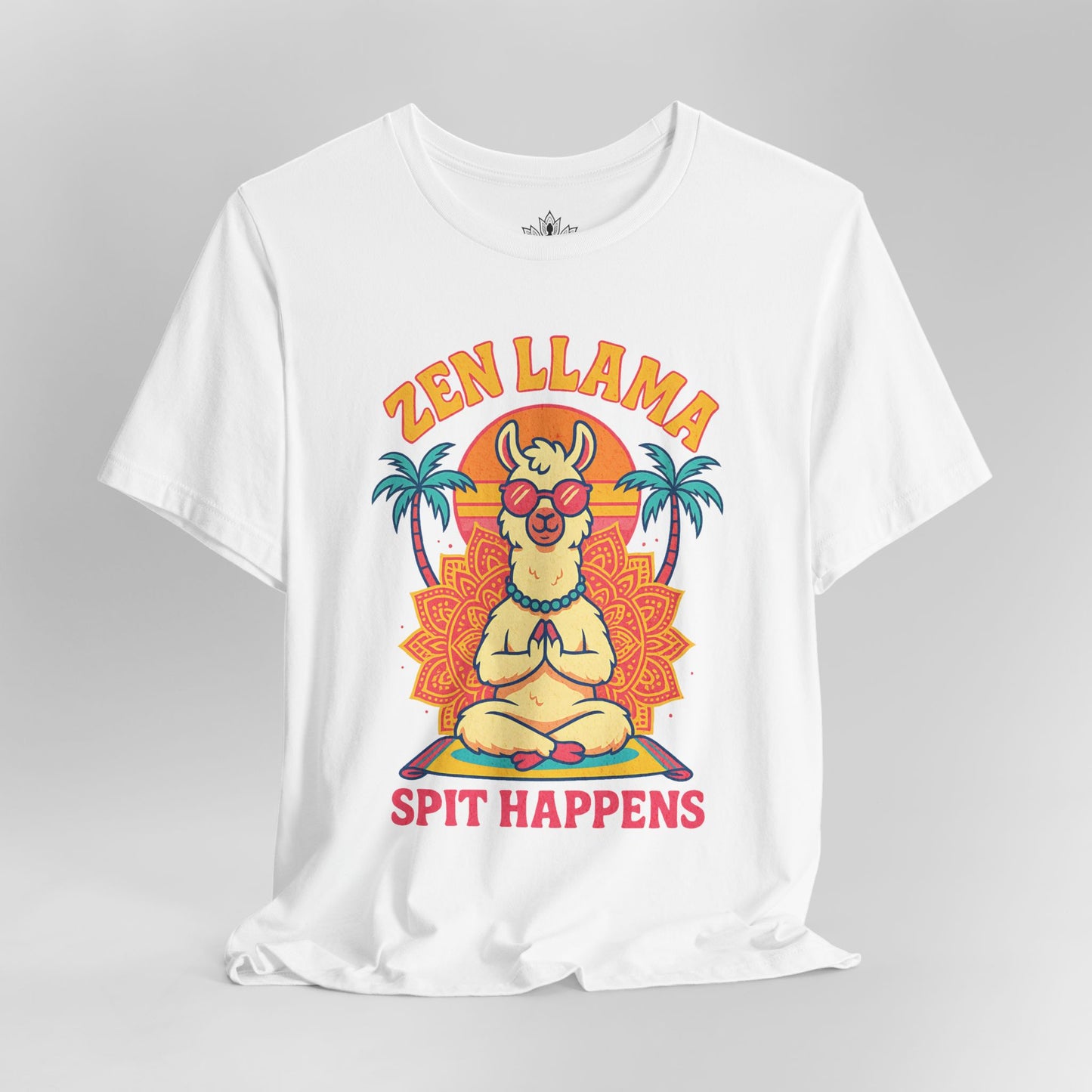 A Zen Llama – Spit Happens Tee