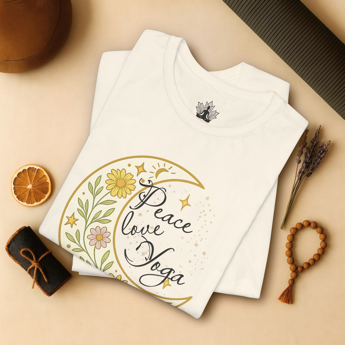 Moon Mandala – Peace Love Yoga Tee
